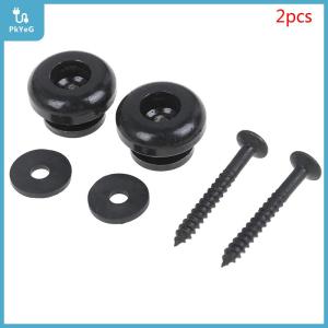【YIDAO4】 ตัวล็อคสายกีต้าร์2ชิ้น/คู่อุปกรณ์เสริมกีตาร์หัวเข็มขัดล็อคเข็มขัดโครเมียม