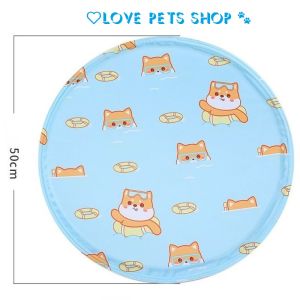 Đệm gel nước làm mát cho Chó Mèo hình tròn (mẫu mới) - Love pets shop