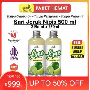 Sari Jeruk Nipis Murni | Pure Lime Juice 250 ML | 500 ML By Suur Lemoen