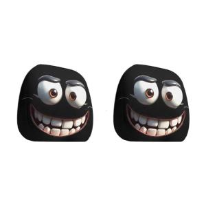 เสียงหัวเราะหมอนรองศีรษะในรถที่ได้รับแรงบันดาลใจจากการออกแบบที่โปร่งสบายตาข่ายผ้าสะดวกสบายรองคอซักได้สำหรับเดินทางฤดูร้อน