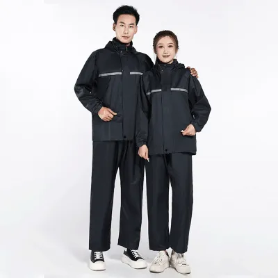 ZACRO Jas Hujan Pria Tebal Anti Angin Oxford Cloth /mantel hujan saku tunggal