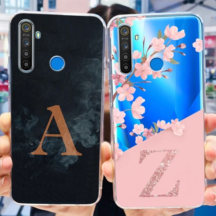 For Realme 5i 5S Case Realme5 Pro New 26 Letters Cover Soft