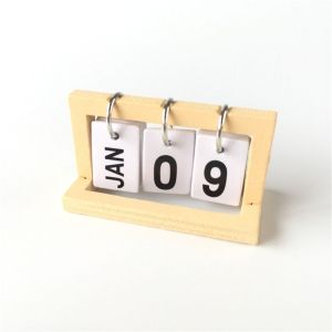 538TD Creative Mini Calendar Simulation Model Office Desk Decoration Living Room Small Desk Calendar Dolls