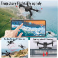 Popcorn E88 Pro Drone with 4K Camera, WiFi FPV 1080P HD Dual Foldable RC Quadcopter Altitude Hold, Headless Mode, Visual Positioning, Auto Return Mobile App Control, Black, 7.83 x 7.17 x 2.87 inches. 