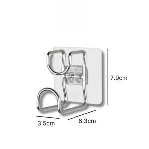 Móc treo thau chậu hút chân không chịu lực Móc treo chậu Inox gắn tường móc chậu cao cấp