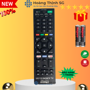 Remote điều khiển tivi Sony RM-L1615 có internet điều khiển TV Sony các dòng tivi LCD/Plasma/LED - Tặng kèm pin
