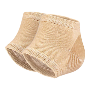 1Pair Gel Infused Heel Protectors Soft Breathable Heel Sleeves For Dry Cracked Heel Comfort to Wear Practical Heel Guard