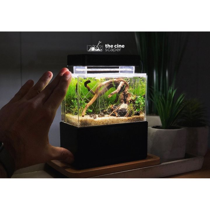 OFFICiAL MINI COMPLETE TANK MINI AQUARIUM Tank All in One FULL LED Lazada