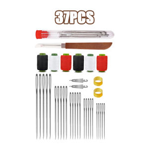 37pcs/set Large Eye Sewing Needles Kit Stainless Steel Craft Supplies
