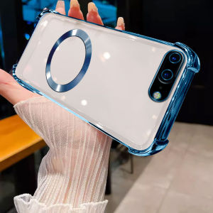 ốp lưng Ốp iPhone 7 8 7 Plus 8 Plus iPhone SE 2 2020 SE 3 2022 Ốp điện thoại Ốp bảo vệ trong suốt viền vàng mềm chống va chạm với vòng Hút từ tính giảm xóc sjcxq