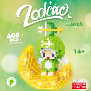 Đồ Chơi Lắp Ghép Kiểu Lego 12 Cung Hoàng Đạo Mặt Trăng Có Đèn Dễ Thương Với Hơn 400+ Mảnh Ghép Nhiều Màu Sắc Quà Tặng Bé