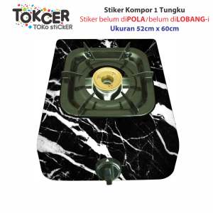 Stiker Kulkas/stiker Kompor/stiker Magicom/stiker AC Motif MARMER HITAM
