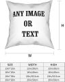 Nsipan Custom Pillow Case with Picture Text Set of 4 Customized Throw Pillowcases Home Decor, Decorative Cushion Cover for Couch or Sofa - Photo Text Gifts Personalized 12" x 12". 