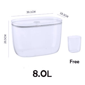 Lefang Large Capacity Airtight Food Storage Container Clear Pet Kitchen & Pantry Organization Food Dispensers