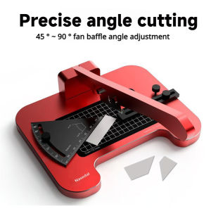Precision Angle Cutter Accurate Angle Cutter Tool Professional Angle Cutting Station High-Quality Carbon Steel Blade Flexible 45°~90° Fan Baffle Setting