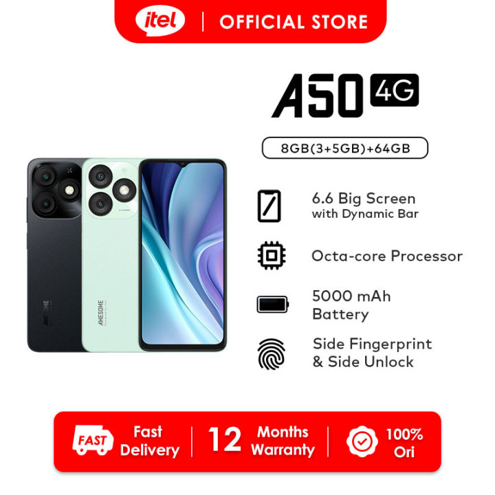 itel A50 RAM 8GB (3GB+5GB)+ROM 64GB | 6.6