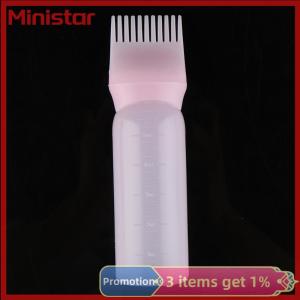 Ministar 120ML Hair Dye Bottle With Applicator Brush Salon Hair Coloring Dyeing Bottles