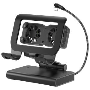 ROG Ally X Docking Station 4K 144Hz High Refresh Rate Dual Fan Cooling 30W Turbo Mode for LEGION Go Fan Cooling Docking PD100W