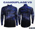 ลาย CAMOUFLAGE V3 เสื้อตกปลา JK Thailand เสื้อกันยูวี  ป้องกันรังสี UV 80% แห้งเร็ว. 