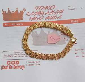 emas muda 177gr.pajang 18cm gelang [ ada surat pembelian dari toko ]
