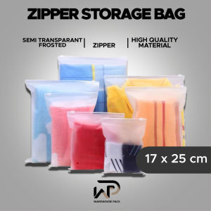( 10 Pcs ) Zipper lock 17 x 25 cm | zipper storage bag | Organize Bag | travel pouch serbaguna | Zipper Lock Matte Doff | Zipper Pouch Potrait | Zipper Pouch Landscape