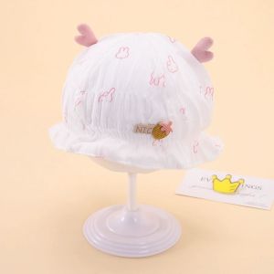 YOUYO 0-6M Baby Bucket Hats Cotton Spring Summer Girl Boy Bonnet Cap Ins Antler Baby Fisherman Cap For Infant