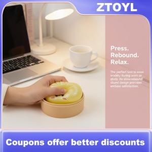 【ZTOYL】 1PC quá khổ cầu vồng bánh bao Squishy Đồ chơi Jumbo mềm cảm giác bóp căng thẳng cứu trợ cho trang trí văn phòng nhà
