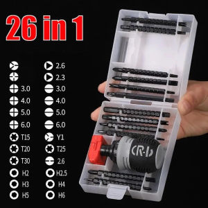 26 in 1 Ratchet Screwdriver Set Magnetic Dual-purpose Batch Head Magnetic Phillips Slotted