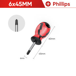 Mitsushi Magnetic screwdriver with strong magnetic drill bit holder and screwdriver head durable and versatile ergonomically cushioned handle for fastening chiseling and loosening screws