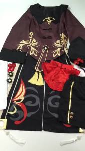 Genshin Impact Hutao Cosplay Costume Uniform Wig Cosplay Anime Game Hu Tao Chinese Style Halloween Costumes For Women♢X1120