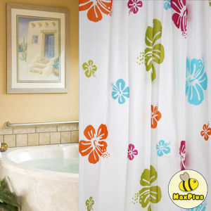 MaxPlus Bathroom Waterproof Shower Curtain Cartoon Pattern 1.8*1.8m With 12 Hooks