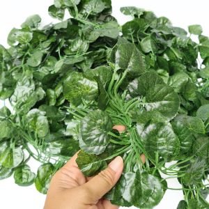 Daun Rambat 12pcs Hanging Leaf 2m Lotus Sri Gading Ivy Anggur Peperomia Plastik Tanaman Dekorasi Backdrop - AL92