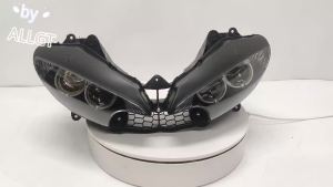Kaly Motorcycle Head Light For Yamaha 2003 2004 2005 03 04 05 YZF R6 Clear Headlight Black Z1H5K