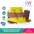 Alessio Chocolate Bar – Dark / Durian / Matcha / Milk 600g (12 x 45g) | Halal | Ready Stock. 