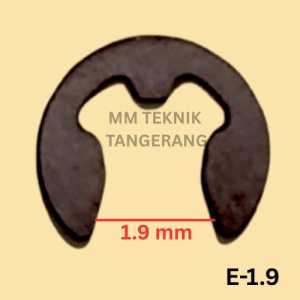 Snapring E23 mm 2.3 mm Snap ring Circlip Retaining Tipe E 23 Penahan bearing Sparepart pompa E-2.3 klip Pengunci Kleman Klem Clip Kancing