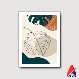 HIASAN DINDING MONSTERA ABSTRAK IMUT KAMAR DEKORASI RUMAH WALL DECOR UNIK SUPER MURAH DAUN ABSTRAK