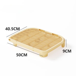 SKISOPGO แผ่นดักทรายแมว ความจุขนาดใหญ่ สะดวกต่อการใช้งาน พรมดักทรายแมว ทรายแมวที่ติดตามเท้า บันไดห้องน้ำแมว 2ชั้น