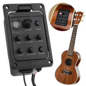 Customizable Guitar Preamp with 4-Band Equalizer for Fishman Presys Plus 201 Guitar Pickups Portable Sound System