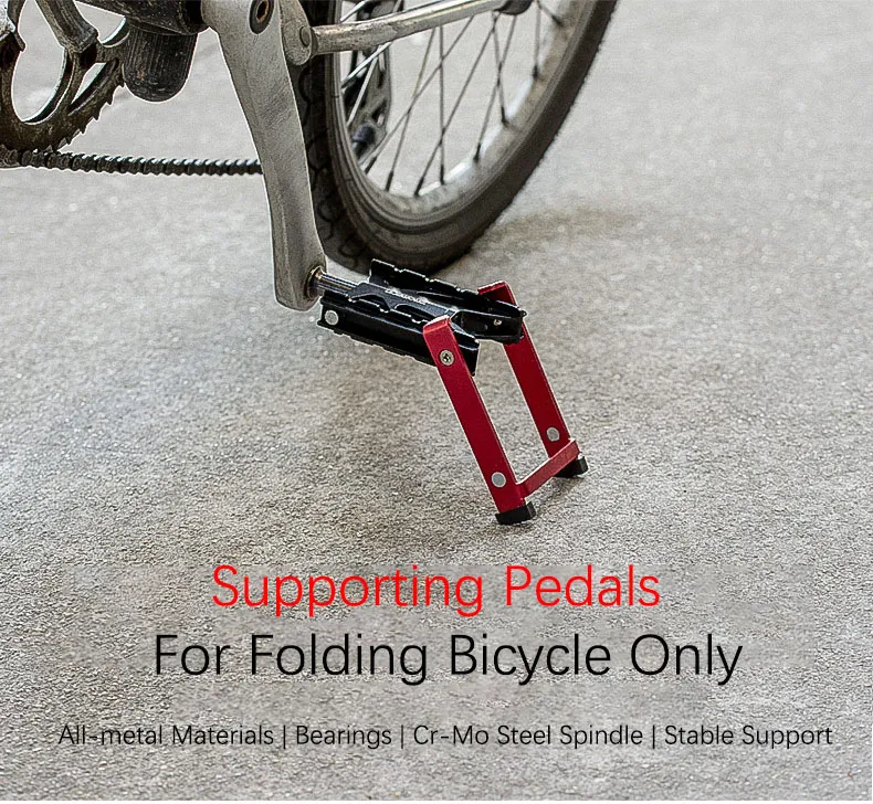 Promend Bike Pedal Support Kickstand Folding Bike MTB Pedal