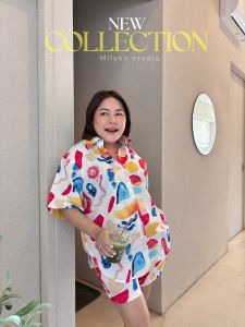 ชุดเซ็ท MS-370 ลายน่ารักเกินต้านสดใส  ใส่สบายสุด