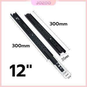Jozoo Drawer slide rail three-section guide 12in 14in chdrawer roller