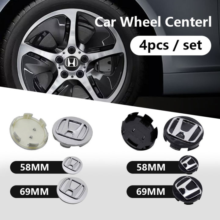 thumbnail image 2 of Honda Hongyuntong 4 Pieces 54mm Silver Wheel Center Hub Caps 54mm Silver P 1041684896 2 of 9