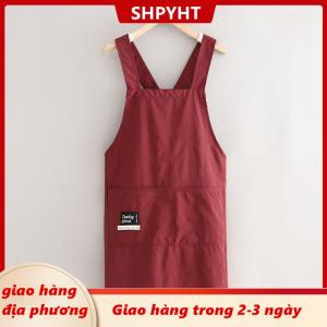 [COD] SHPYHT Giao hàng địa phương Tạp dề nhà bếp khi nấu ăn thoáng khí bền bỉ tạp dề đeo ngang hông cho người lớn chống bám bẩn chất liệu mềm mại trang phục làm việc nhà hàng dùng trong gia đình