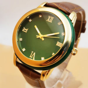 Authentic Hetian Jade Watch Natural Jadeite Quartz Watch Men Women Timeless Opulence