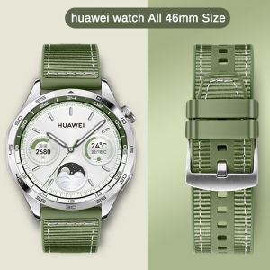 22mm Silicone+woven strap For Huawei Watch GT 5 46mm Smartwatch band strap for Huawei Watch Gt4 Bracelet Sports Composite Wristband
