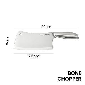 Nipiin All Purpose Filipino Knife Set 4Pcs Stainless Steel Anti Rust Heavy Duty Razor Sharp Ergonomic For Meat Veggies