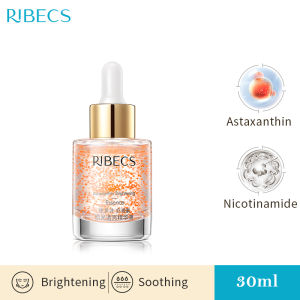 RIBECS เอสเซนส์ แอสตาแซนธิน สูตรไบร์ทเทนนิ่ง เซรั่มบำรงหน้า เพิ่มความสว่างกระจ่างใสและความชุ่มชื้น 30ml