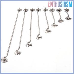 【Enthusiasm】🌟🌟【Hot Sale】🎈 Stainless Steel Cabin Hook And Eye Latch Lock Shed Gate Door Catch Silent Holder