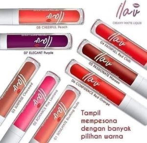 ilav lipstik original herbal tahan lama tidak luntur warna menarik