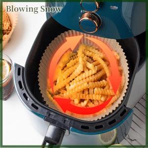 Blowing ตะกร้ากระดาษไร้น้ำมันขนาด25 50ชิ้นกระดาษรองไร้น้ำมันแบบใช้แล้วทิ้งหม้อทอดไร้น้ำมันอุปกรณ์ในครัว
